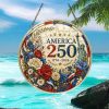 United States of America 250th Anniversary Eagle Wreath Custom Name Patriotic Ornament United States of America 250th Anniversary Eagle Wreath Custom Name Patriotic Ornament