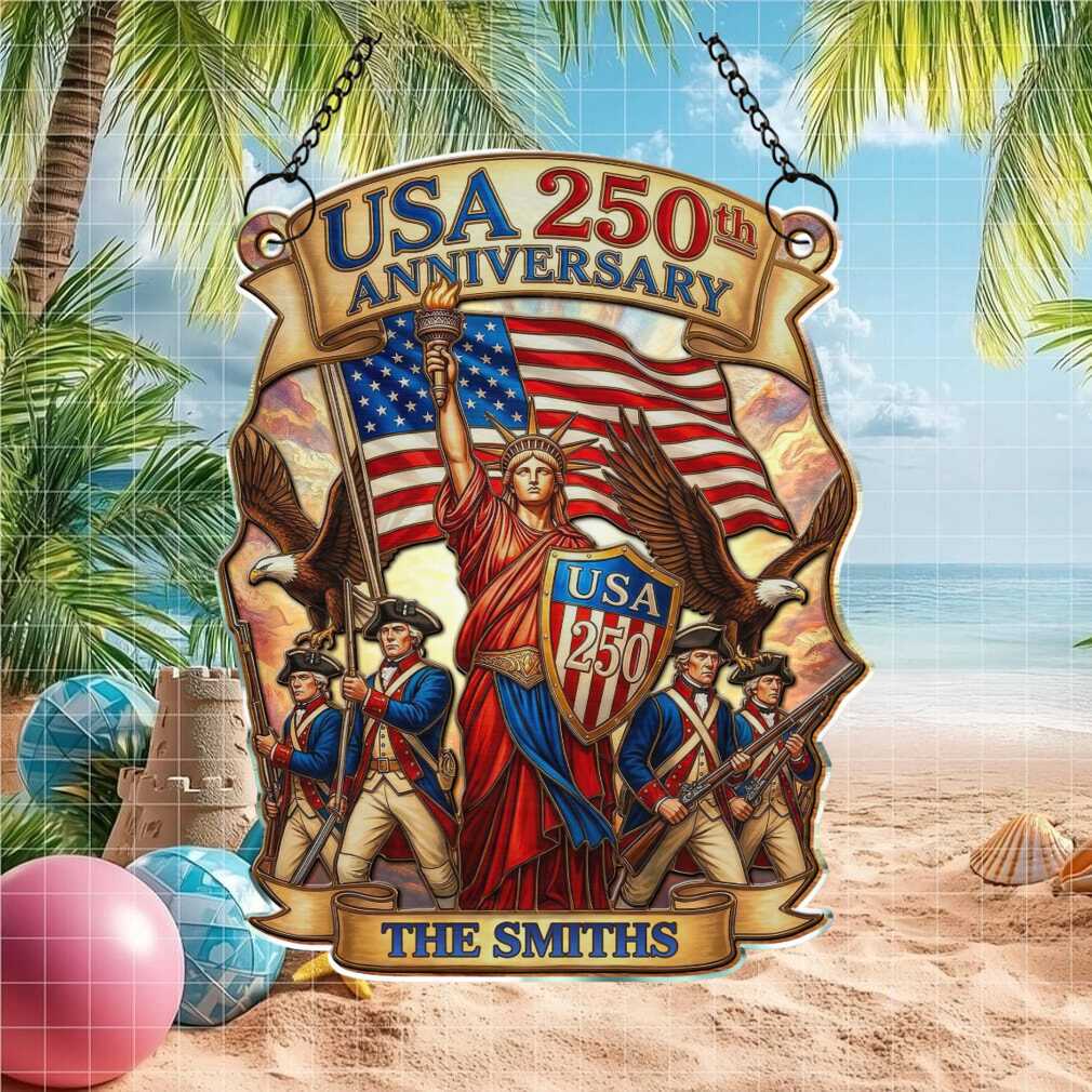 USA 250th Anniversary Revolutionary War Soldier Custom Name Plate 1776 2026 Patriotic Ornament USA 250th Anniversary Revolutionary War Soldier Custom Name Plate 1776 2026 Patriotic Ornament