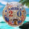 Independence Hall & Liberty Bell Stained Glass America 250 Floral DeOrnament Ornament Independence Hall & Liberty Bell Stained Glass America 250 Floral DeOrnament Ornament