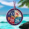 We The People 250th Anniversary Wreath Statue of Liberty & Liberty Bell Wall Ornament We The People 250th Anniversary Wreath Statue of Liberty & Liberty Bell Wall Ornament