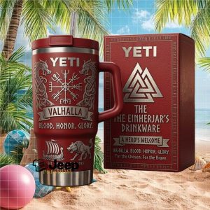 Valhalla The Einherjar Norse Sagas Viking Blood Honor Glory Heroic Gift Stainless Steel Insulated Tumbler