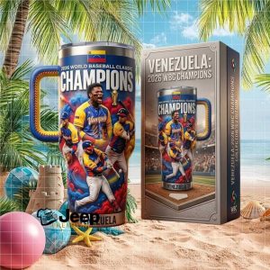 Venezuela 2026 World Baseball Classic WBC Champions Collector Edition Gifts for Fans Stainless Steel Insulated Tumbler