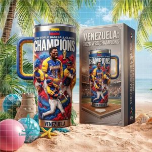 Venezuela 2026 World Baseball Classic WBC Champions Commemorative Sports Gift for Fans Stainless Steel Insulated Tumbler