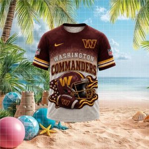 Washington Commanders American Flag Helmet Football T Shirt