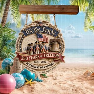 We The People 250 Years of Freedom Custom Patriot Ornament Luke Stansbury North Carolina 1776 2026 DeOrnament