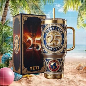 Westlife 25 Years World Tour 2023 Music Concert Retro 20oz Fan Gift Stainless Steel Insulated Tumbler