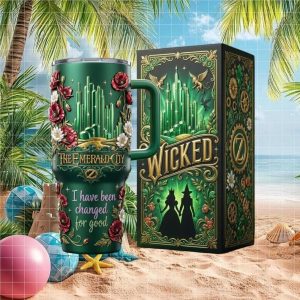 Wicked The Musical Emerald City Changed For Good Broadway Gifts Stainless Steel Insulated Tumbler