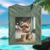 Yorkshire Terrier Sunglasses Mountain Iced Coffee T Shirt Yorkshire Terrier Sunglasses Mountain Iced Coffee T Shirt