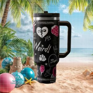 Yungblud 21st Century Liability Weird Retro Punk Rock Fan Gift Stainless Steel Insulated Tumbler