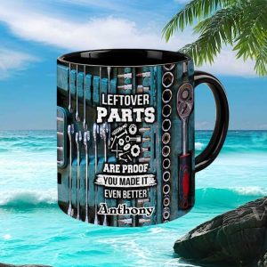 Anthony Leftover Parts Are Proof You Made It Better Funny Mechanic Repairman Coffee Mug