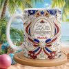 Land Of The Free Brave Patriotic American Flag Vintage Truck Independence Day Ceramic Mug Land Of The Free Brave Patriotic American Flag Vintage Truck Independence Day Ceramic Mug