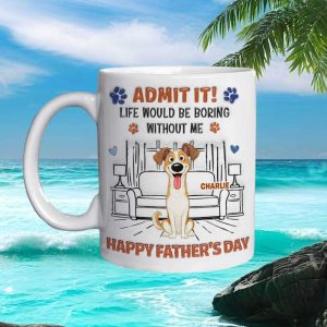 Dog Owner Father's Day Personalized Charlie Themed Funny Pet Lover Ceramic Ceramic Mug