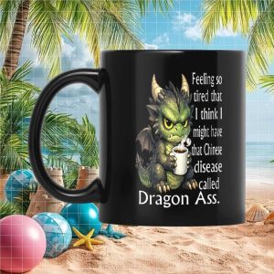 Funny Dragon Coffee Lover Gift for Men and Women Novelty Ceramic Ceramic Mug