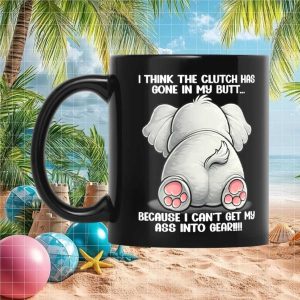 Funny Elephant Clutch Problem Automotive Humor Gift for Mechanics and Car Lovers Mug