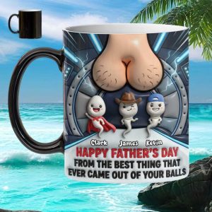 Funny Father's Day Dad Joke Gift from Kids Custom Personalized Ceramic Coffee Mug