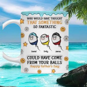 Funny Father's Day Personalized Fantastic Balls Humor Gift For Dads Ceramic Ceramic Mug