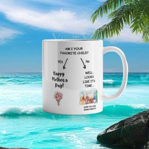 Funny Mother's Day Favorite Child Choice Question Humor Birthday Gift Ceramic Coffee Mug