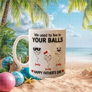 Funny Sperm Cell Pun Happy Father’s Day Custom Personalized Dad Gift Ceramic Mug Funny Sperm Cell Pun Happy Father’s Day Custom Personalized Dad Gift Ceramic Mug