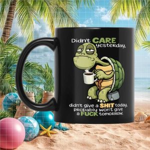 Funny Turtle Sarcastic Attitude Coffee Lover Gift for Friends and Coworkers Ceramic Ceramic Mug