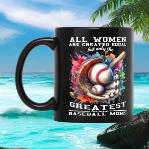 Greatest Baseball Moms Watercolor Sport Fan Mother's Day Gift Ceramic Coffee Mug