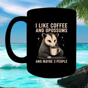 Opossum Lover Ceramic Drinker Funny Animal Quote Gift For Introverts Unique Ceramic Cup Mug