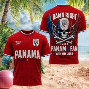 Panama Soccer Fan Skull Grunge Style T Shirt Panama Soccer Fan Skull Grunge Style T Shirt