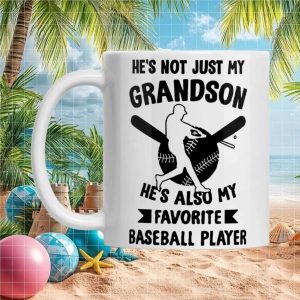 Proud Grandparent Baseball Fan Gift Best Favorite Grandson Sport Themed Mug Proud Grandparent Baseball Fan Gift Best Favorite Grandson Sport Themed Mug