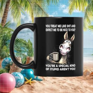 Sarcastic Donkey Attitude Funny Response Gift for Friends and Coworkers Ceramic Mug