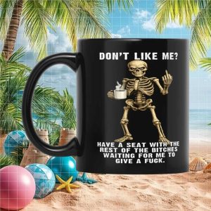 Sarcastic Skeleton Holding Ceramic Middle Finger Funny Rude Attitude Gift Idea Mug Sarcastic Skeleton Holding Ceramic Middle Finger Funny Rude Attitude Gift Idea Mug