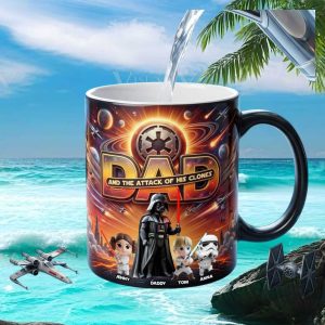 Star Wars Father's Day Dad and the Attack of His Clones Personalized Fan Gift Mug