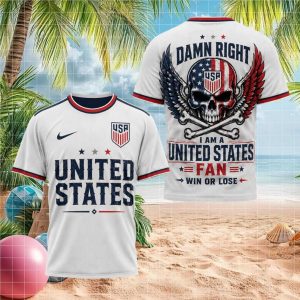 USA Soccer Fan Skull Grunge Style T Shirt USA Soccer Fan Skull Grunge Style T Shirt