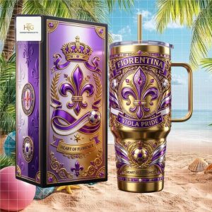 ACF Fiorentina Viola Pride Heart Of Florence Soccer Tumbler ACF Fiorentina Viola Pride Heart Of Florence Soccer Tumbler