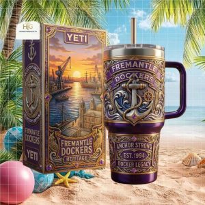 Fremantle Dockers Anchor Strong Heritage AFL Football Tumbler Fremantle Dockers Anchor Strong Heritage AFL Football Tumbler