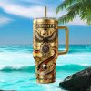 Roronoa Zoro One Piece Samurai Art Floral Stainless Steel Tumbler Roronoa Zoro One Piece Samurai Art Floral Stainless Steel Tumbler