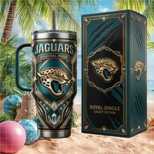 Jacksonville Jaguars Duuuval Pride Royal Jungle NFL Tumbler Jacksonville Jaguars Duuuval Pride Royal Jungle NFL Tumbler
