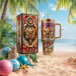 Queen Band Bohemian Rhapsody Royal Crest Legacy Music Tumbler Queen Band Bohemian Rhapsody Royal Crest Legacy Music Tumbler