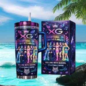 XG Kpop Girl Group Rolling With Queens Tumbler With Straw XG Kpop Girl Group Rolling With Queens Tumbler With Straw