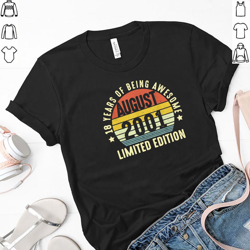 18 Years Of Being Awesome August 2001 Limited Edition Vintage T-shirt