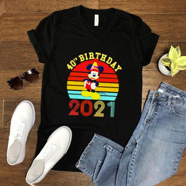40th Birthday 2021 mickey Vintage Shirt