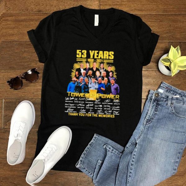 53 Years 1968 2021 Tower Of Power Thank You For The Memories shirt