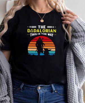 Baby Yoda The Dadalorian This Is The Way Vintage Retro T shirt