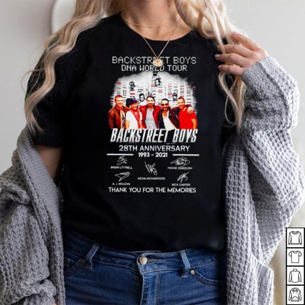Backstreet Boys DNA world tour 28th Anniversary 1993 2021 thank you for the memories shirt
