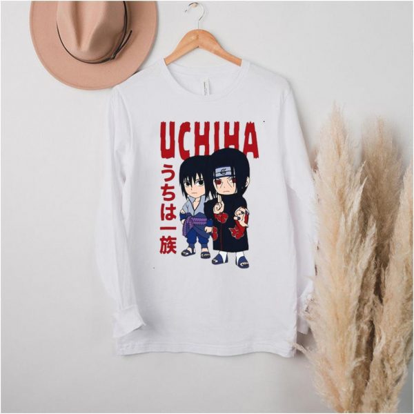 Baju Kaos Anak Naruto Shippuden Chibi Uchiha Pose T shirt