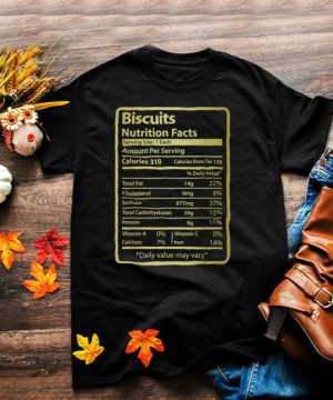 Biscuits Nutrition Facts for Thanksgiving Christmas shirt