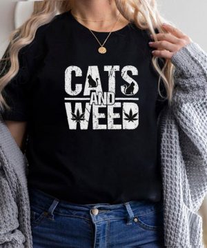 Cats and weed shirt