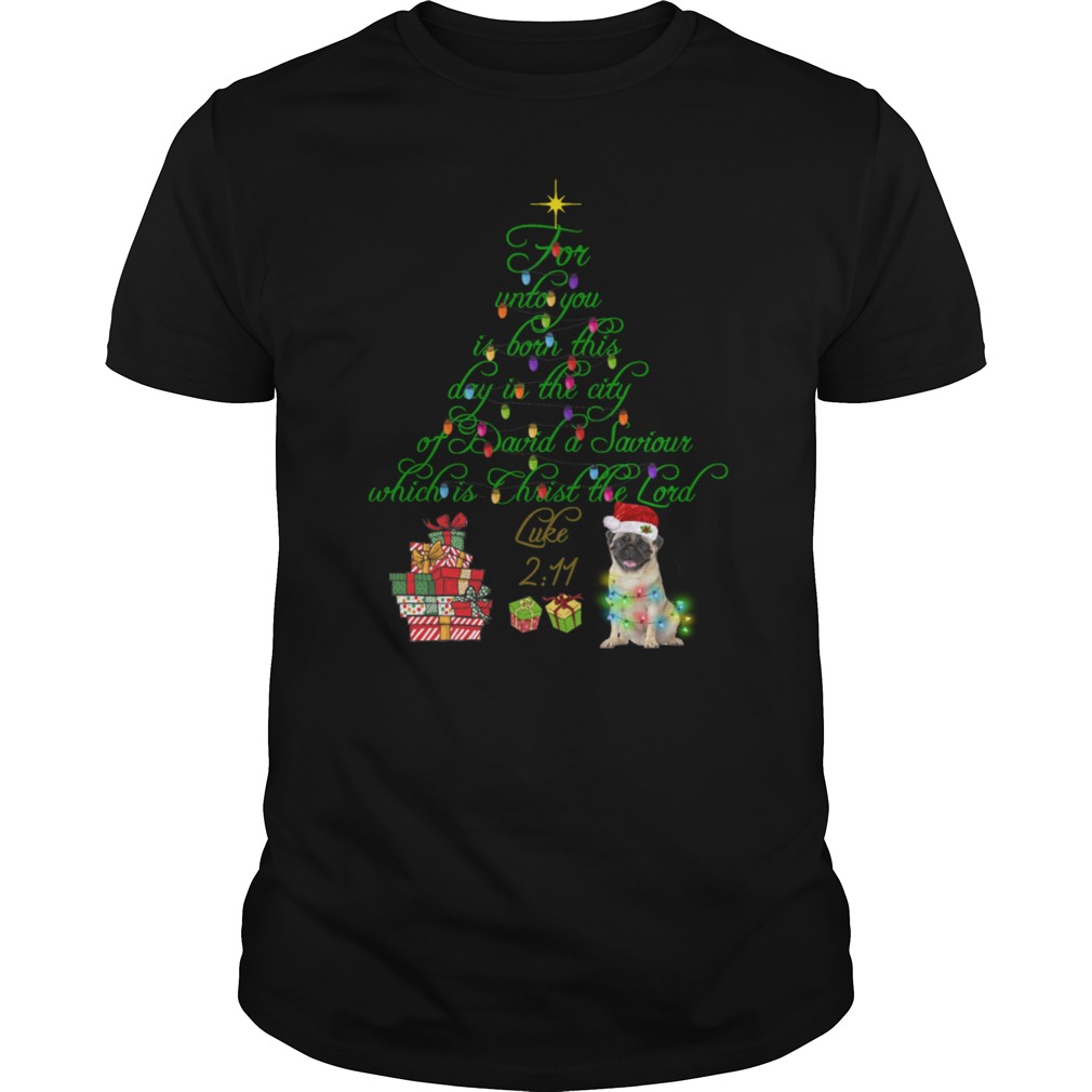 Christmas Tree And Pug