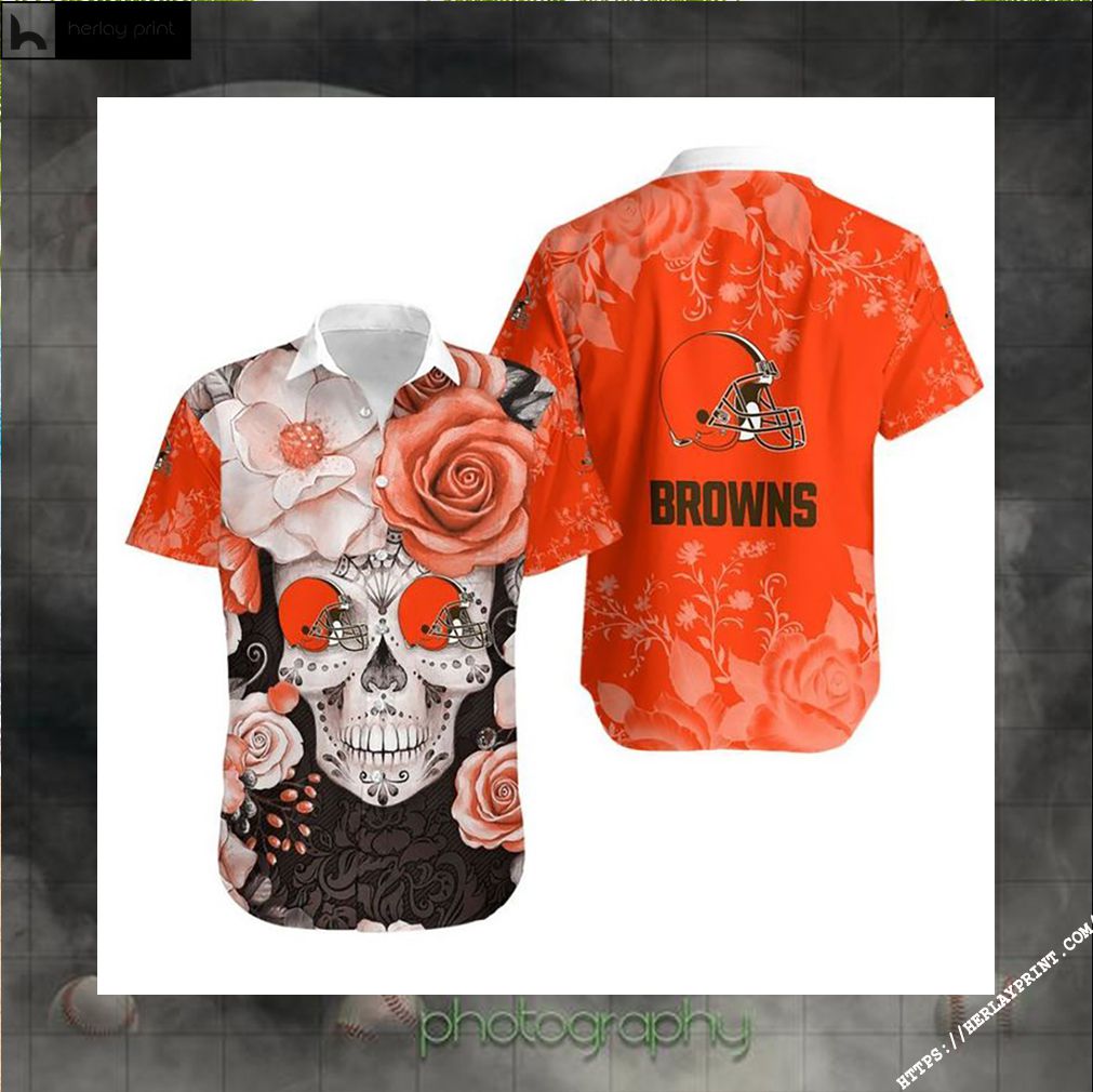 Cleveland Browns Skull NFL Hawaii Shirt For Men And Women Gift Hawaiian  Shirt Fans - Freedomdesign