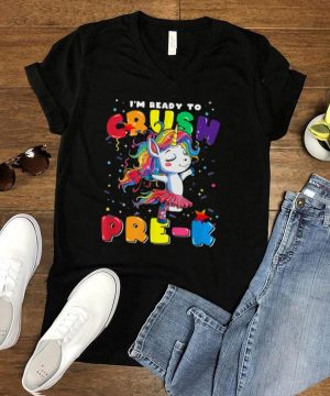 Crush Kindergarten Student Back To School Unicorn shirt