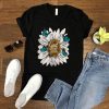 All Seeing Floral Sun Crescent Moon Rose Boho Astronomy shirt