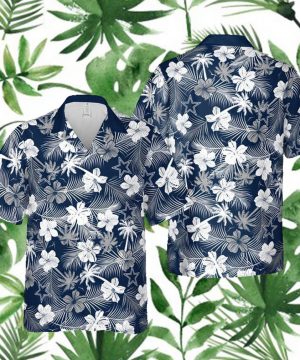 Dallas Cowboys NFL Hawaii Floral Hawaii Shirt Fireball Button Hawaiian Shirt Summer shirt 2